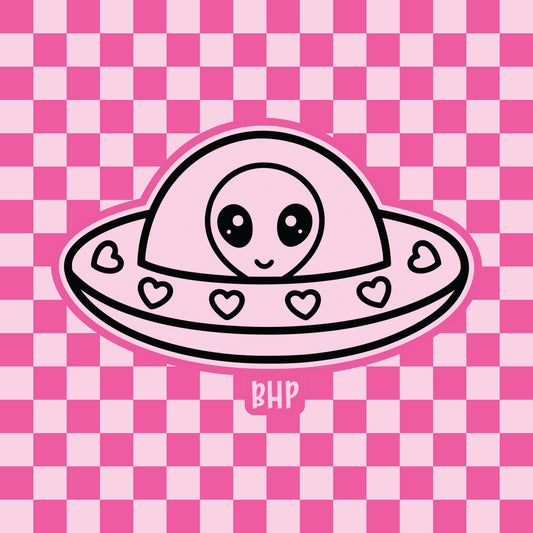 Alien in spaceship silicone freshie mold