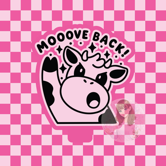Mooove back cow silicone freshie mold