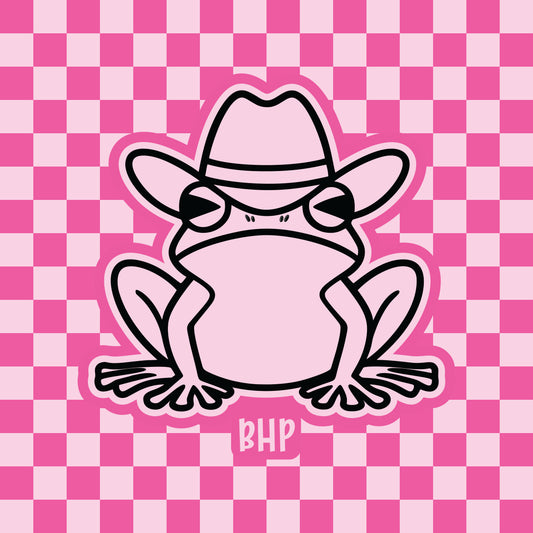Cowboy hat frog silicone freshie mold