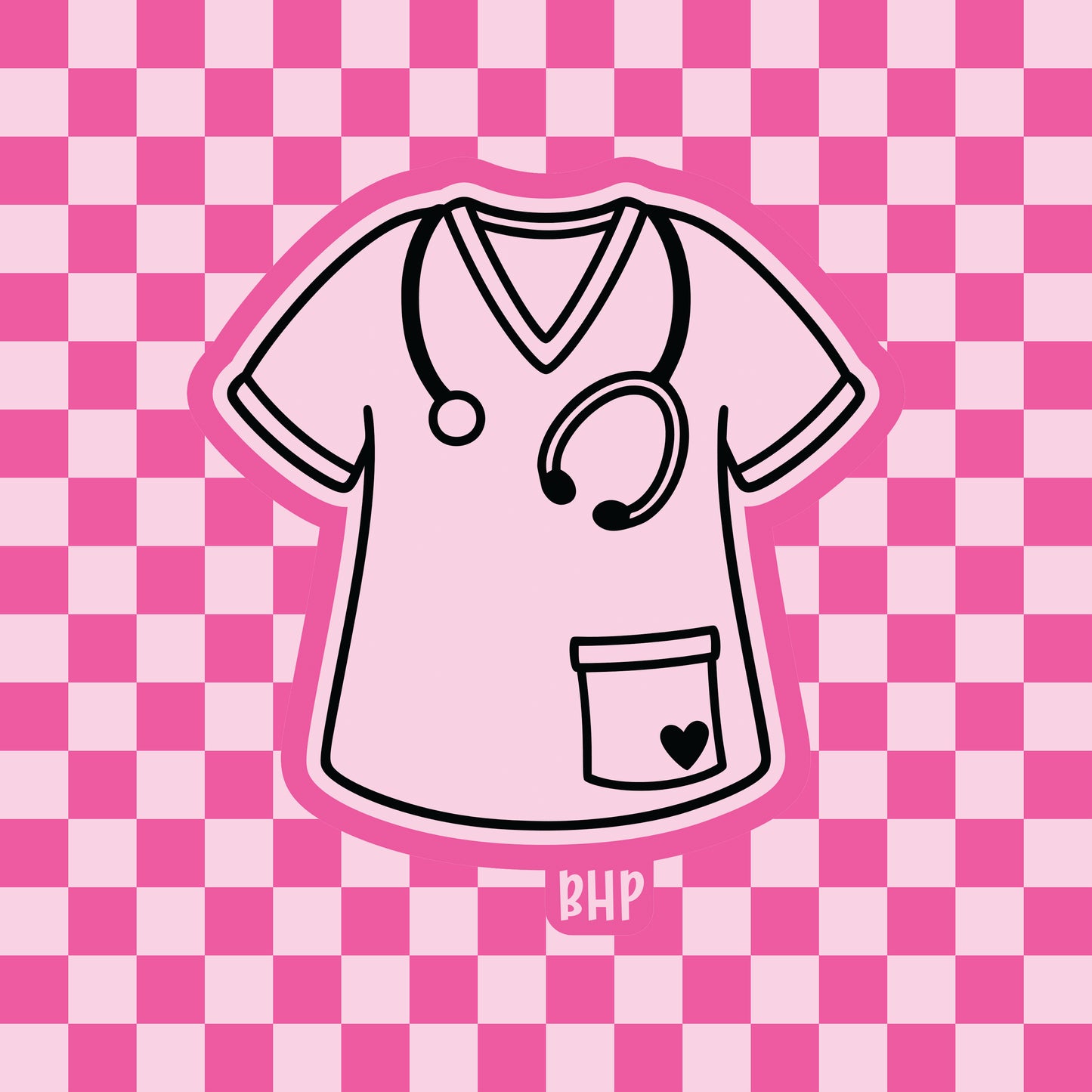 Nurse scrubs silicone freshie mold