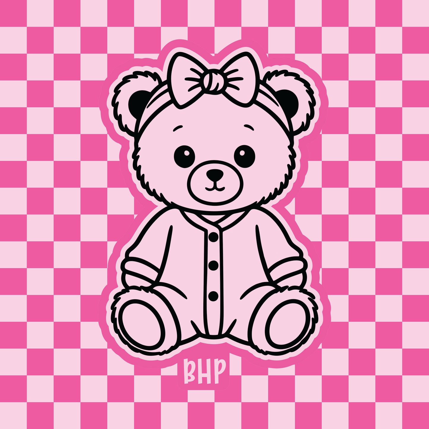 Pajama teddy bear silicone freshie mold