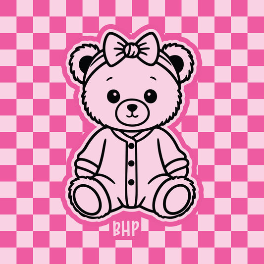 Pajama teddy bear silicone freshie mold
