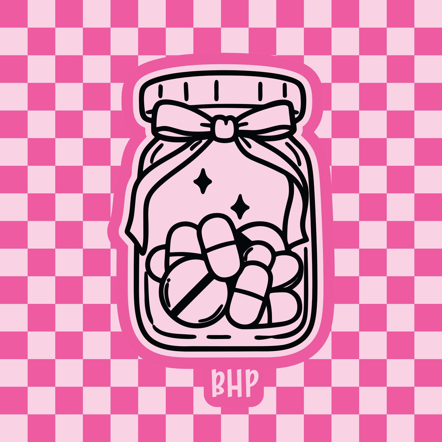Pill bottle with bow silicone freshie mold