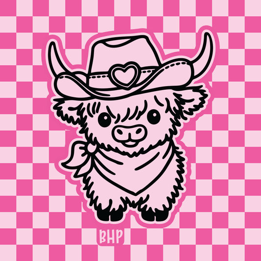 Cute western highland cow silicone freshie mold