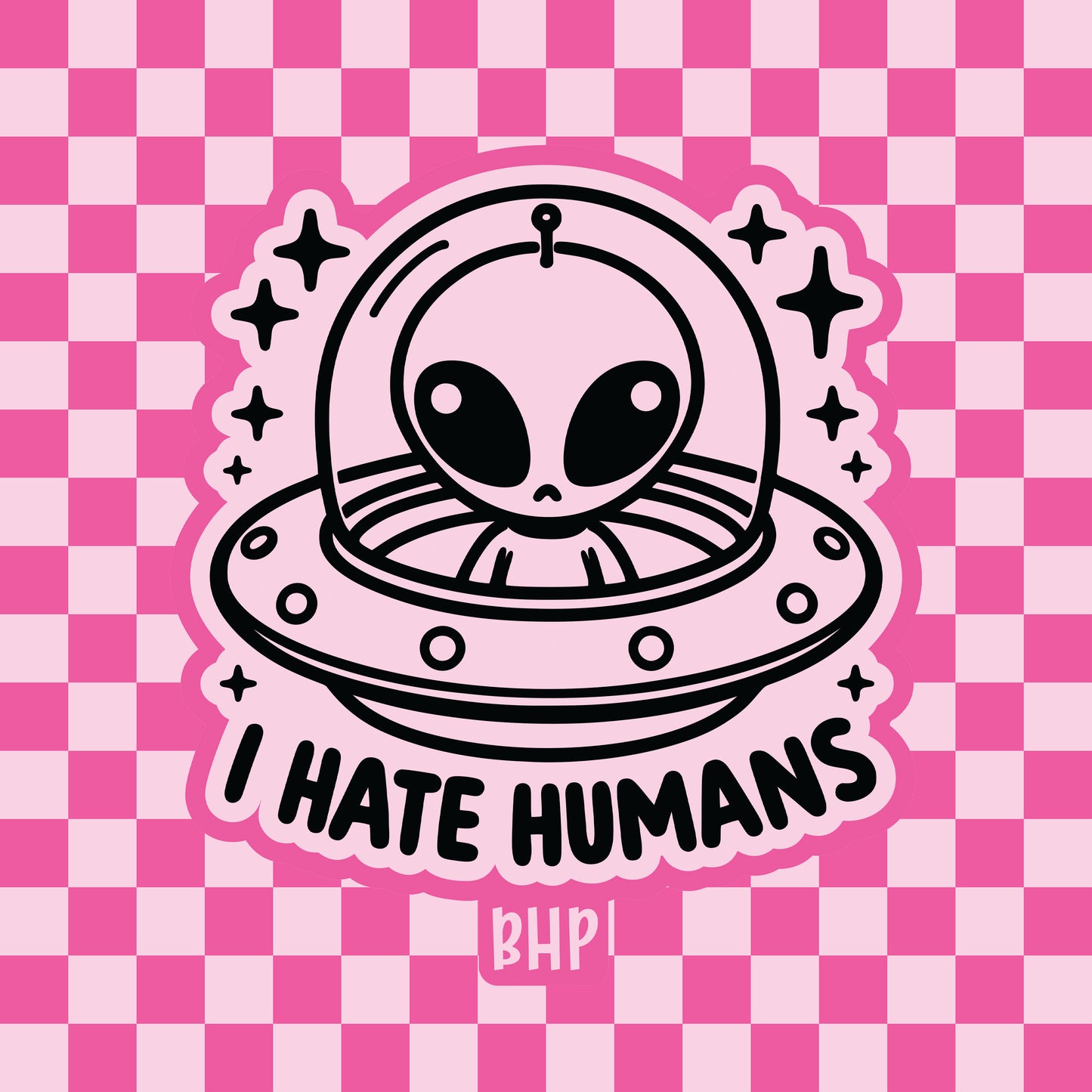 I hate humans alien silicone freshie mold