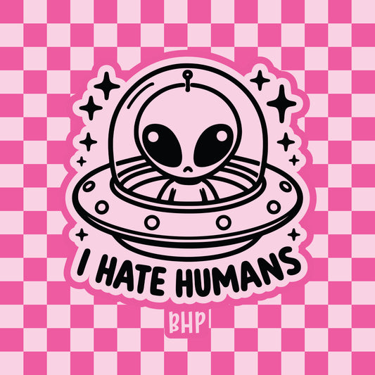 I hate humans alien silicone freshie mold