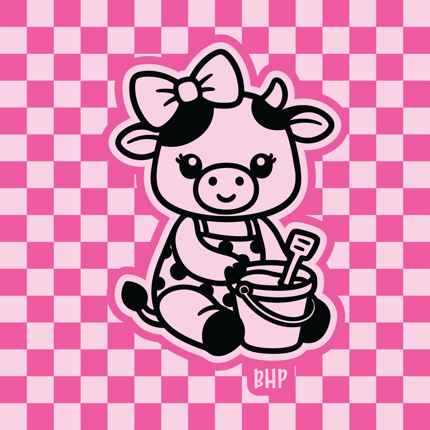 Cow with sand pail silicone freshie mold