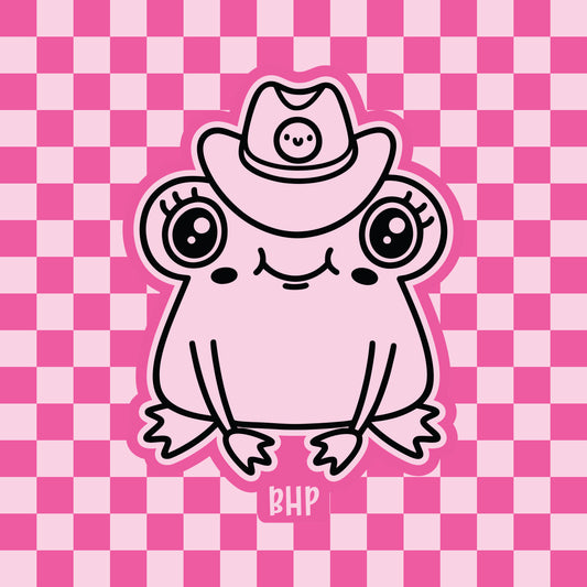 Cowboy frog cutie silicone freshie mold