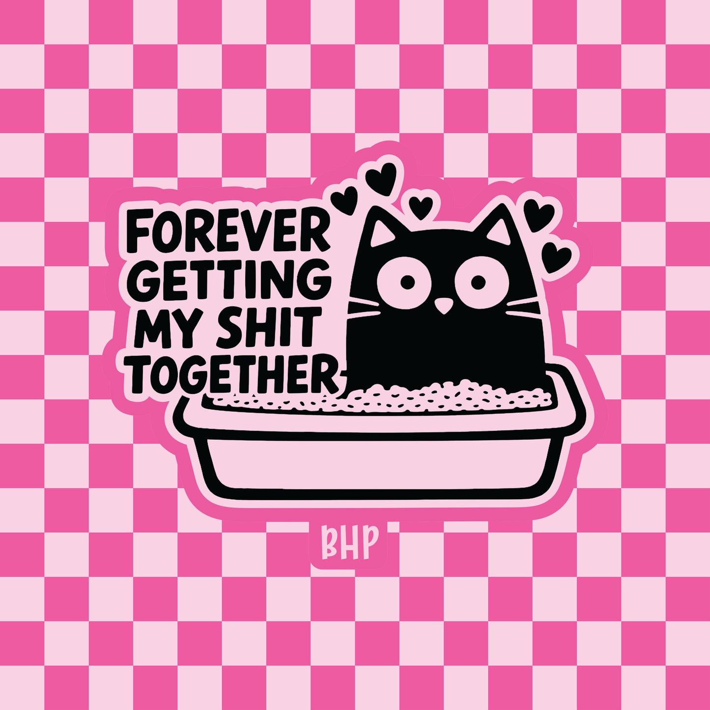 Forever getting my shit together cat silicone freshie mold