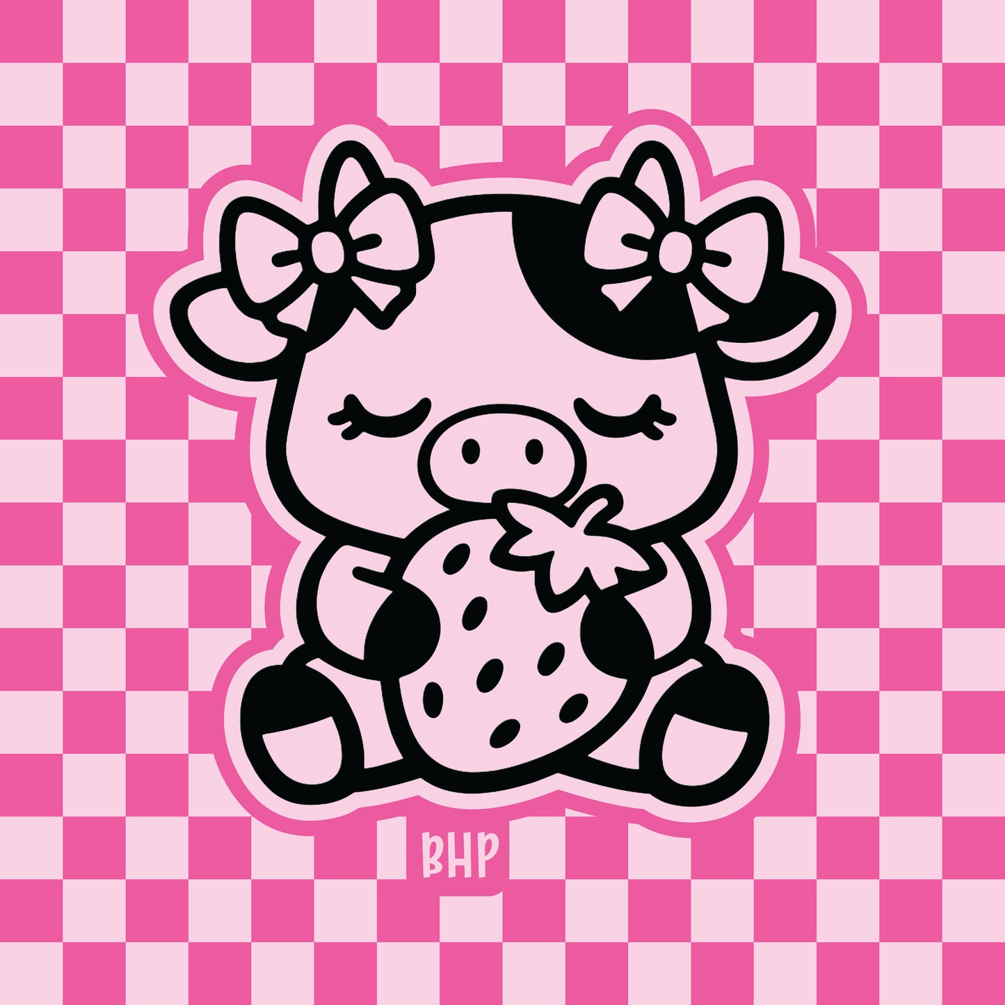 Strawberry cow silicone freshie mold