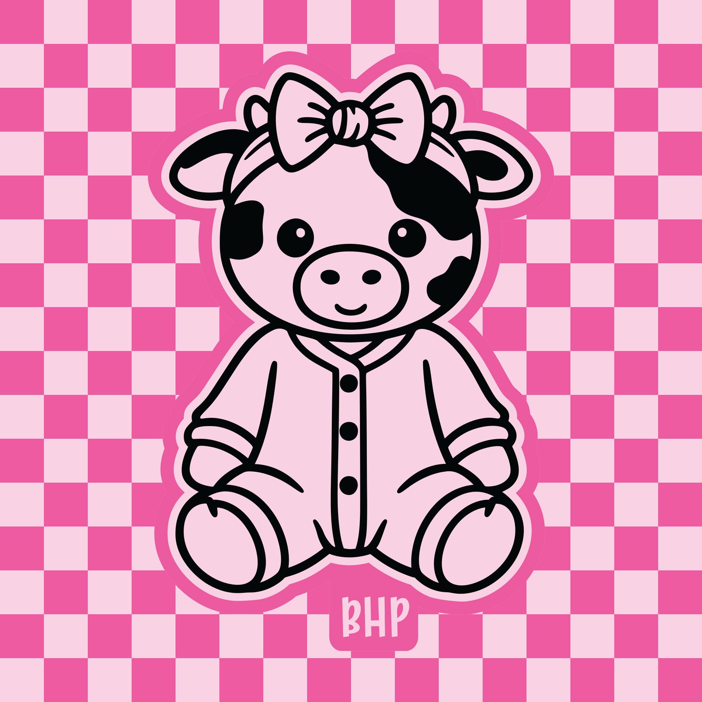 Pajama cow silicone freshie mold