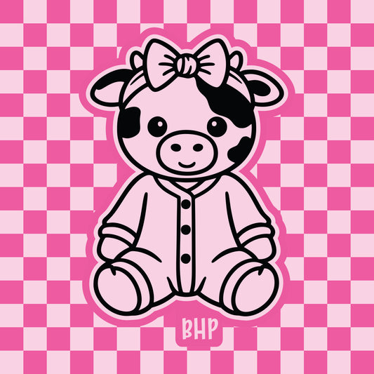 Pajama cow silicone freshie mold