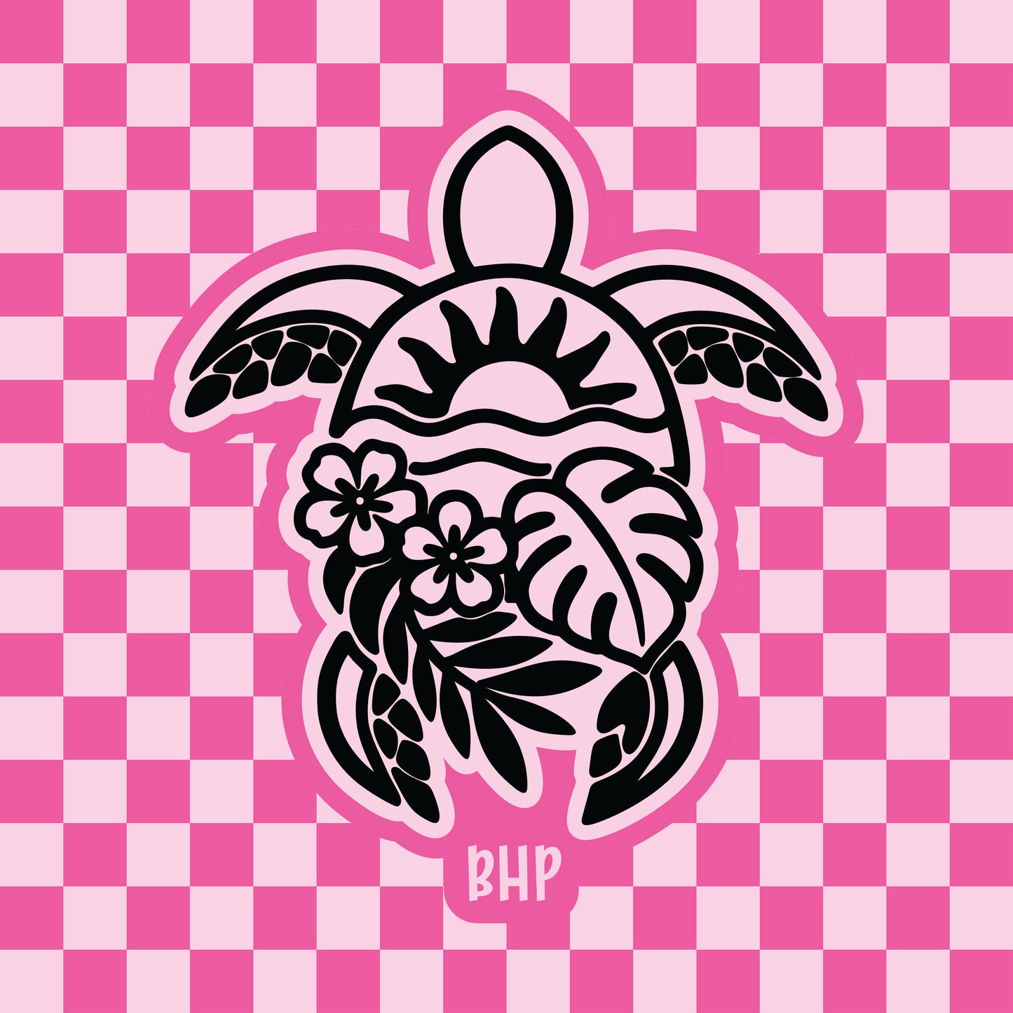 Tropical scene sea turtle silicone freshie mold