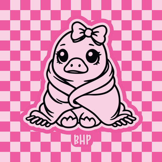 Baby goose in a blanket silicone freshie mold