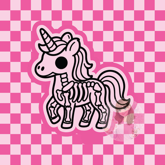Unicorn skeleton silicone freshie mold