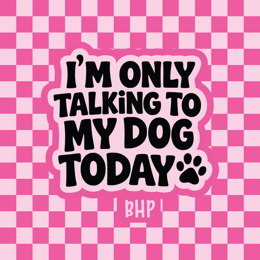 I'm only talking to my dog today silicone freshie mold