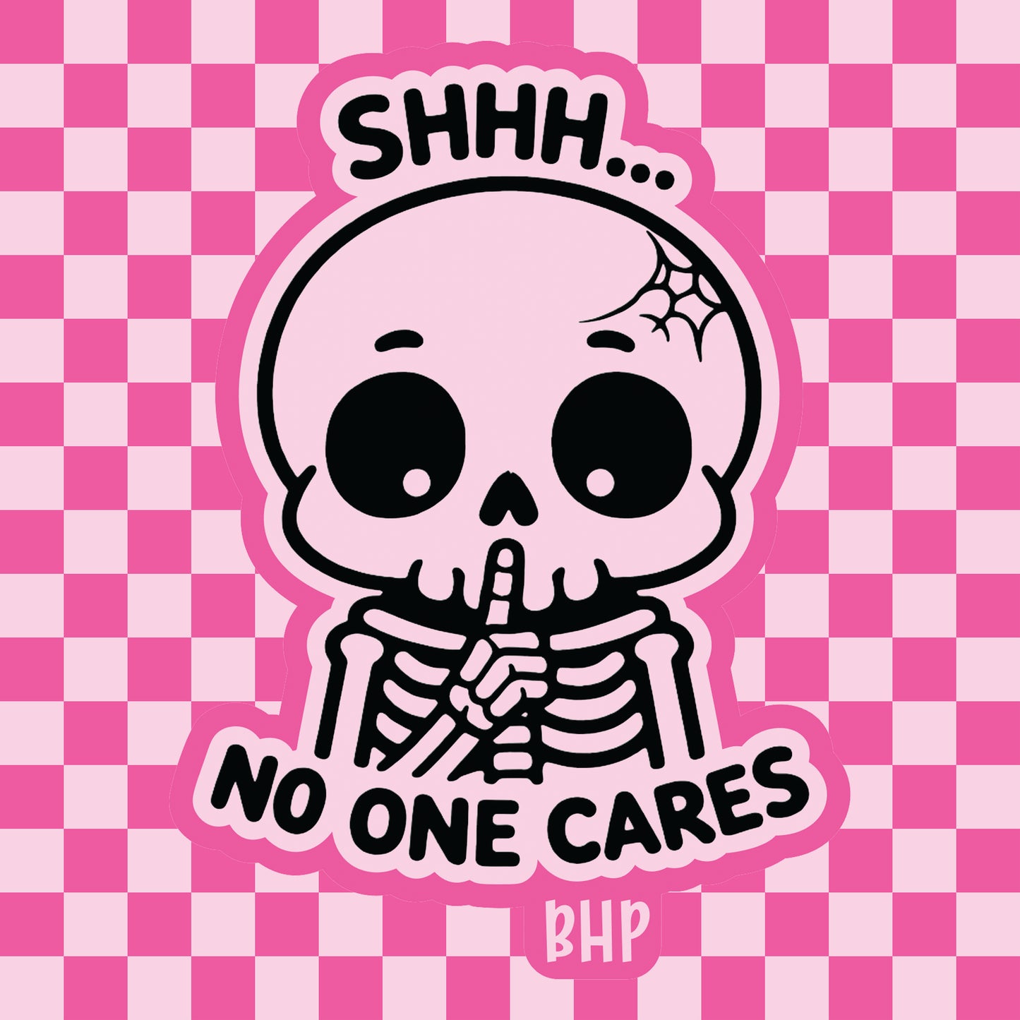 No one cares skeleton silicone freshie mold