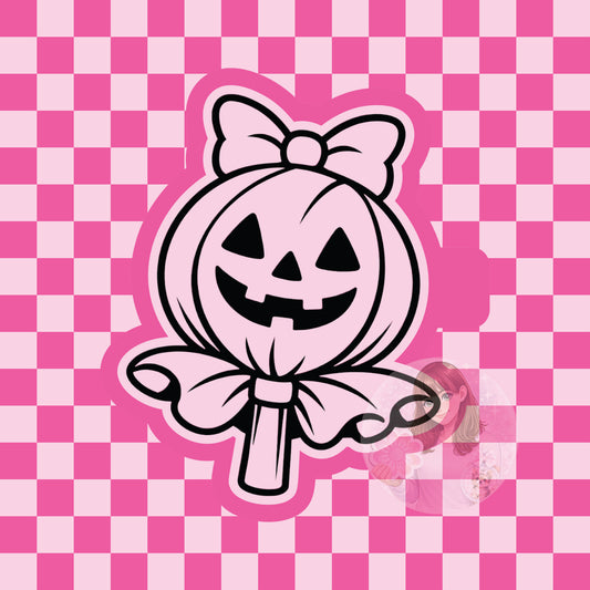Pumpkin lollipop silicone freshie mold