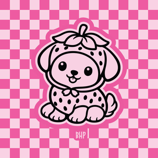 Strawberry puppy silicone freshie mold