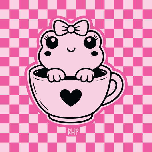 Teacup frog silicone freshie mold