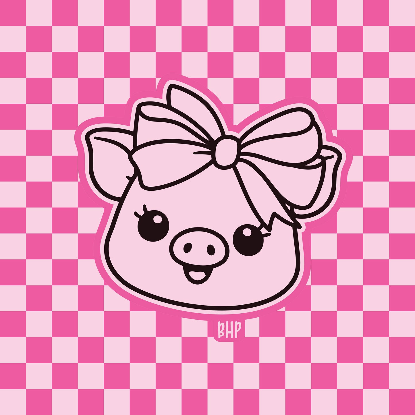 Pig head with bow silicone freshie mold