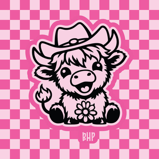 Happy highland cow silicone freshie mold
