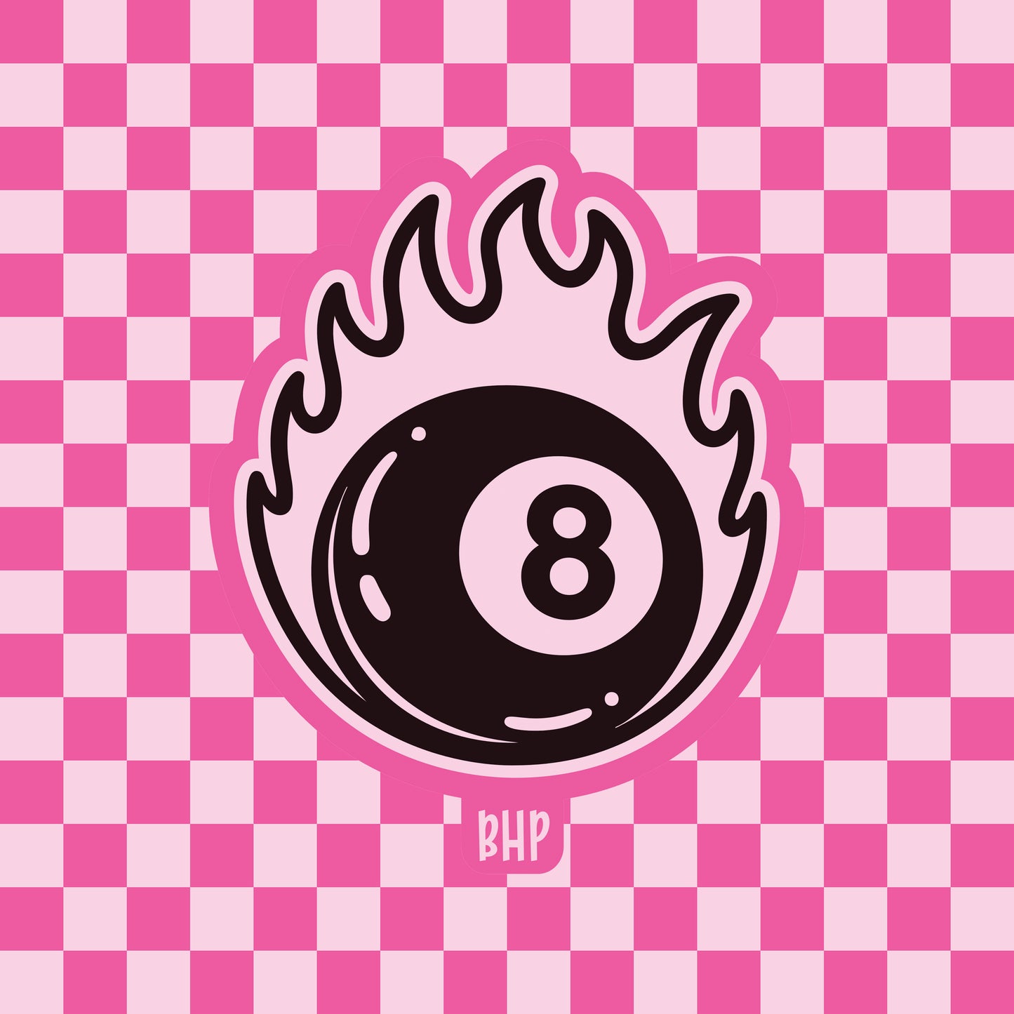 8 ball with flame silicone freshie mold