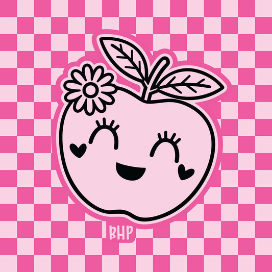 Apple with flower silicone freshie mold
