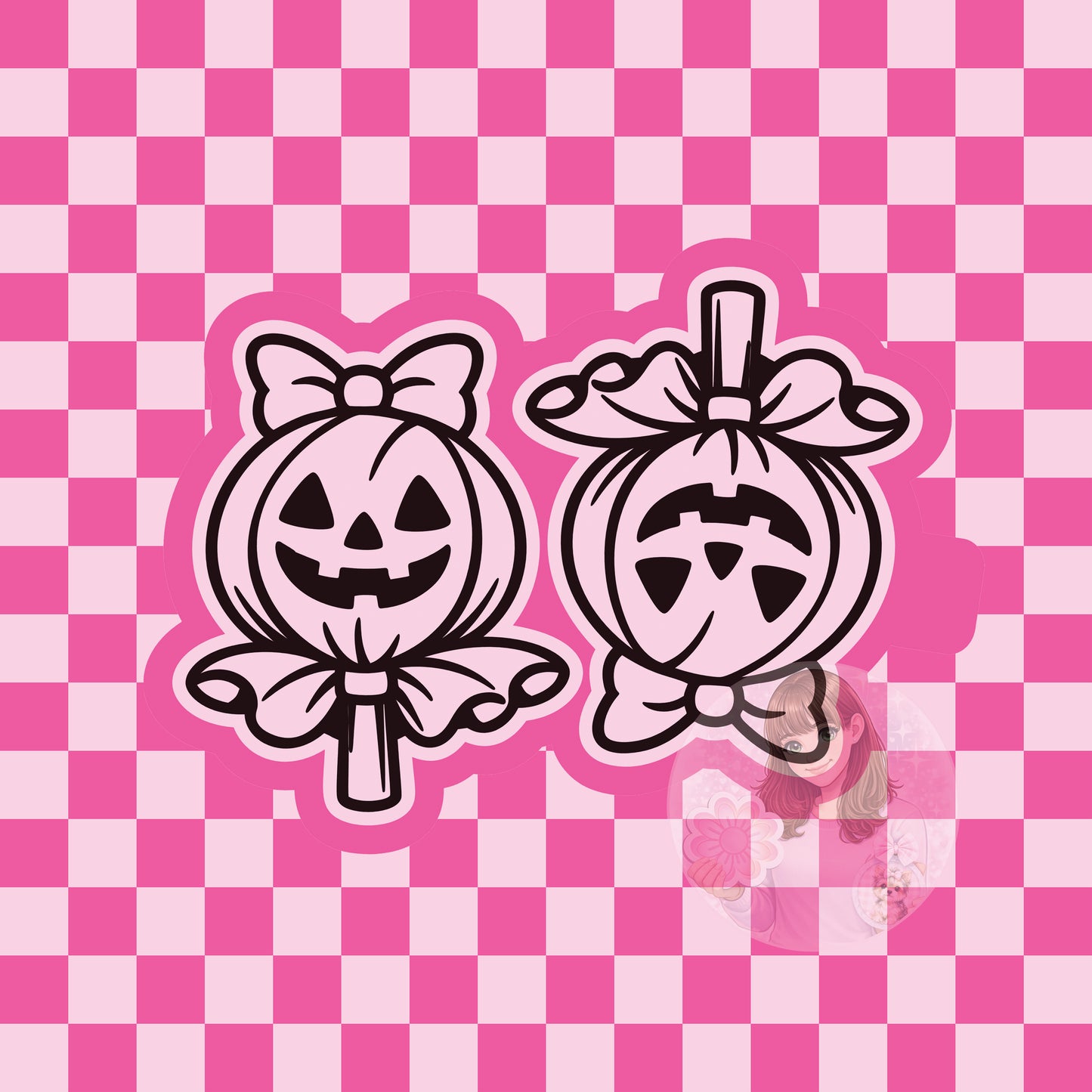 Pumpkin lollipop vent clip silicone freshie mold