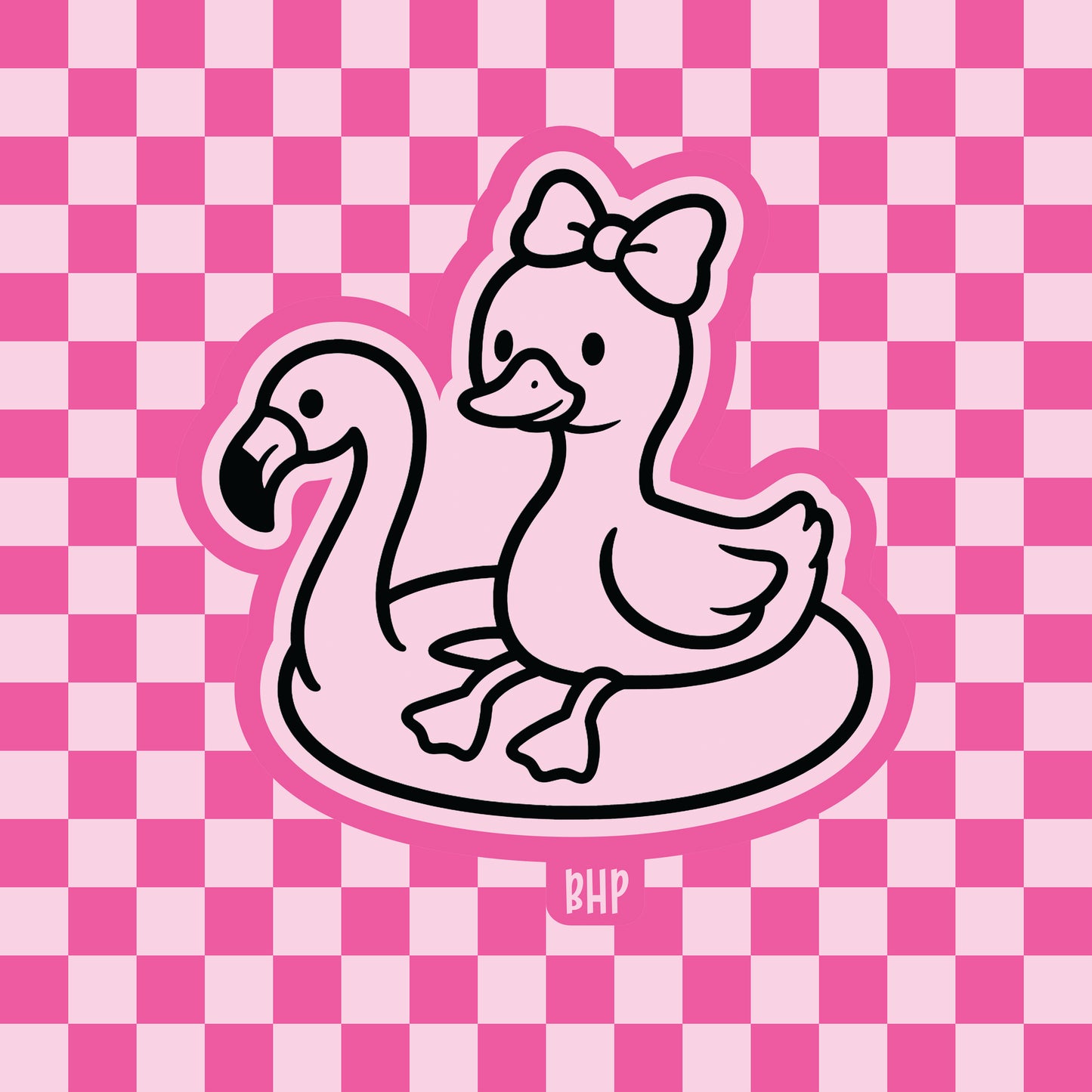 Goose sitting on flamingo float silicone freshie mold