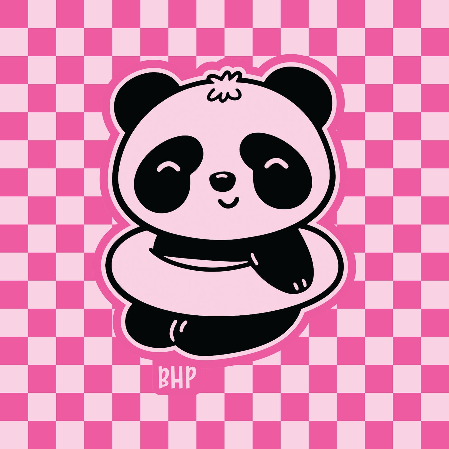 Panda in pool floatie silicone freshie mold