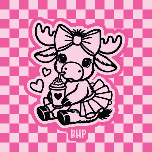 Sweet moose in tutu silicone freshie mold