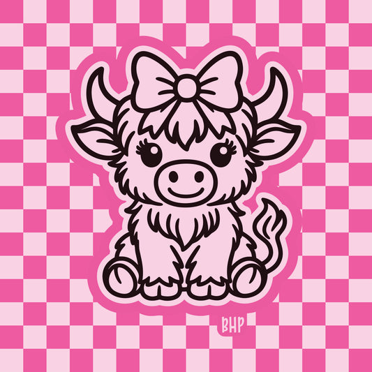 Sweet highland cow silicone freshie mold