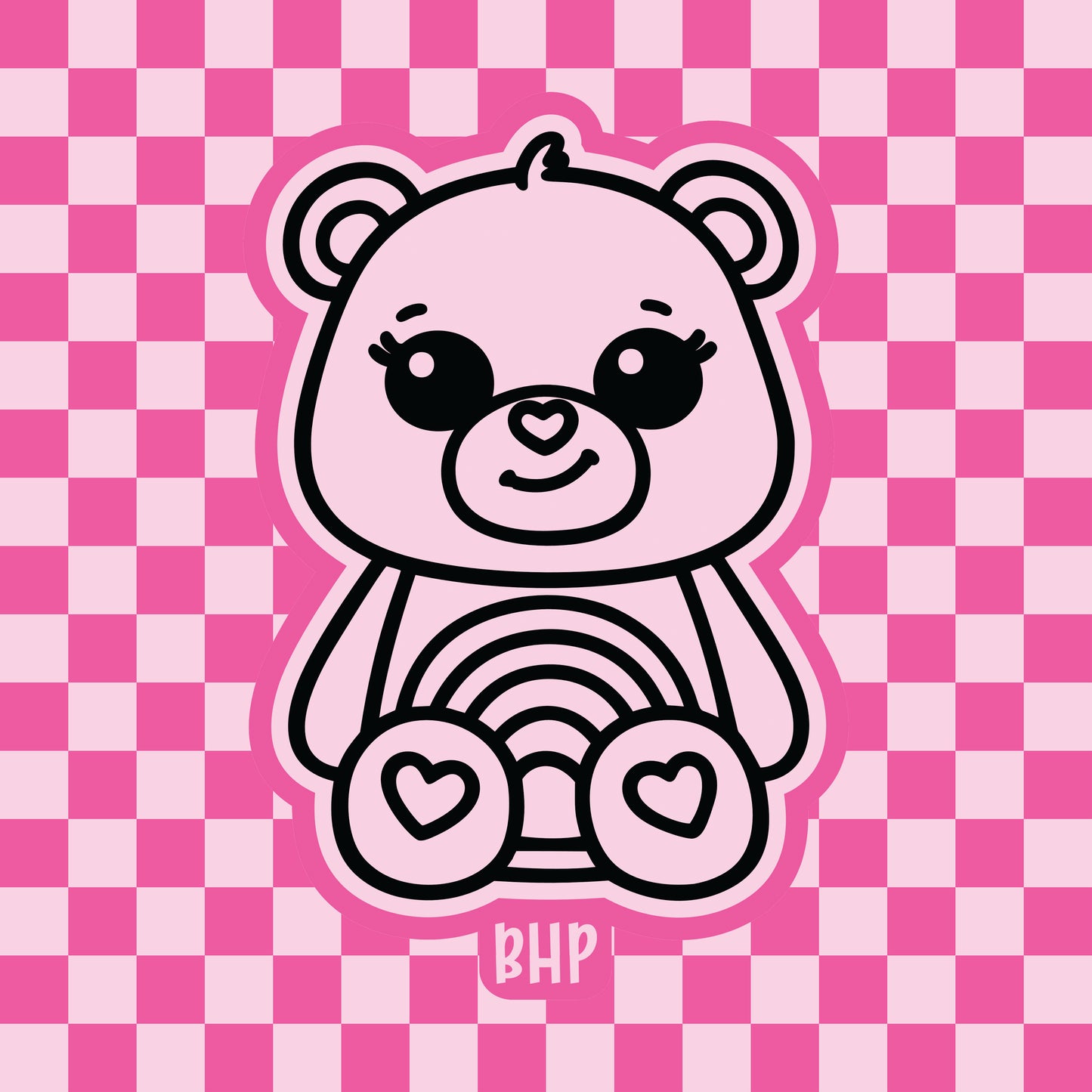 Rainbow bear silicone freshie mold