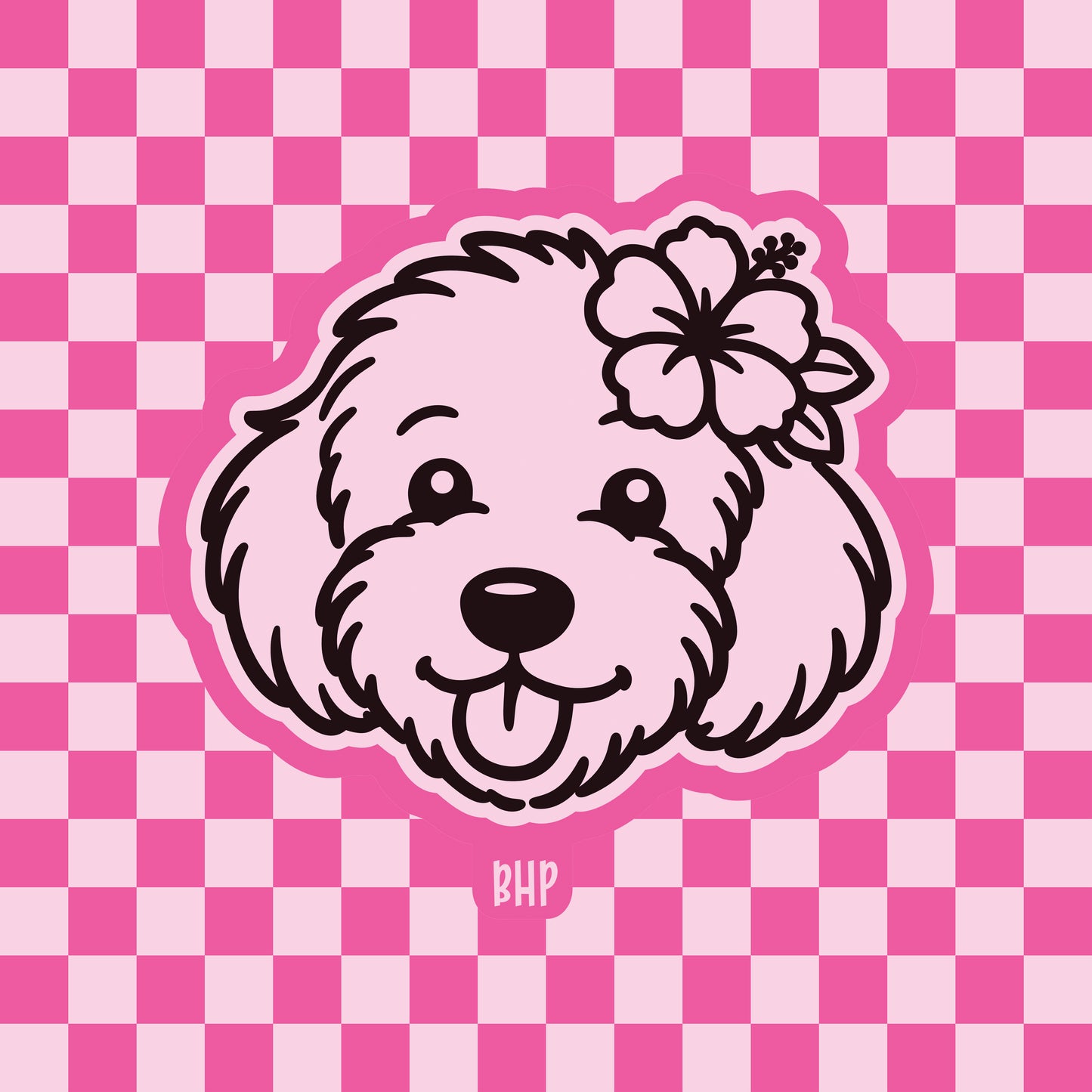 Goldendoodle hibiscus silicone freshie mold
