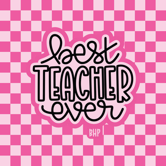 Best teacher ever silicone freshie mold
