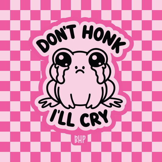Don't honk I'll cry frog silicone freshie mold