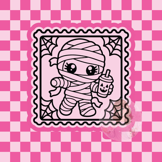 Mummy stamp silicone freshie mold