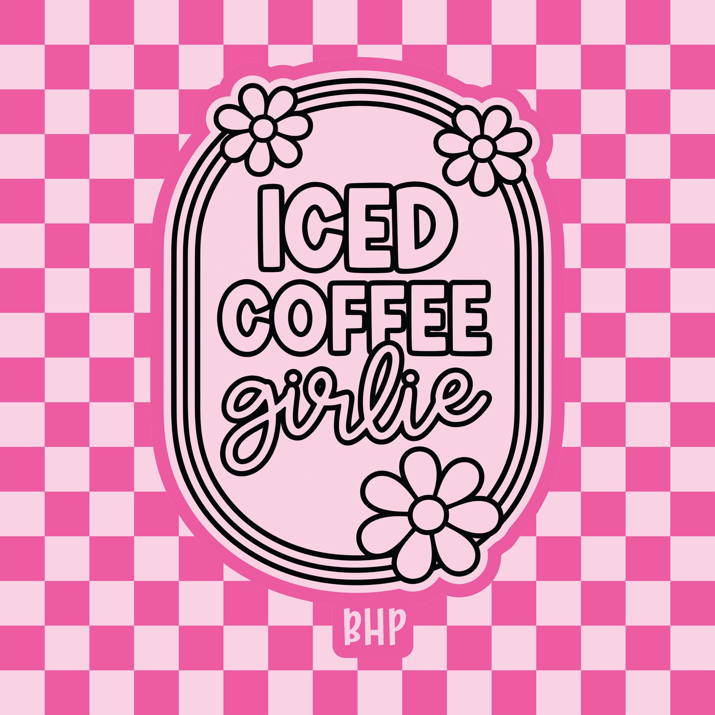 Iced coffee girlie silicone freshie mold