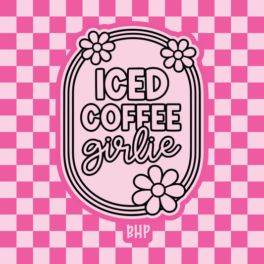 Iced coffee girlie silicone freshie mold