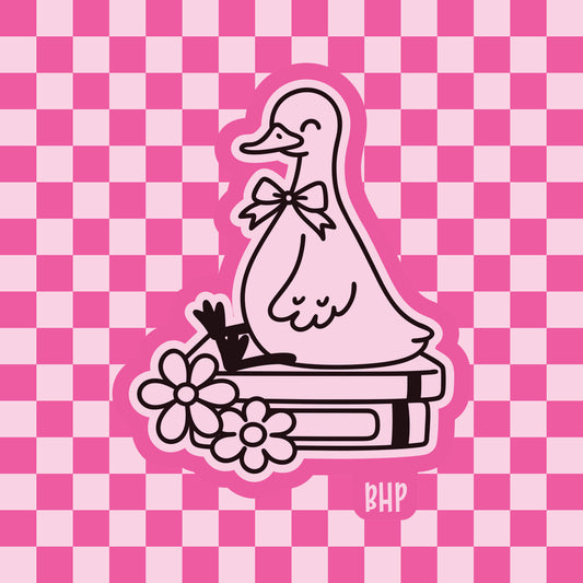 Goose on books silicone freshie mold