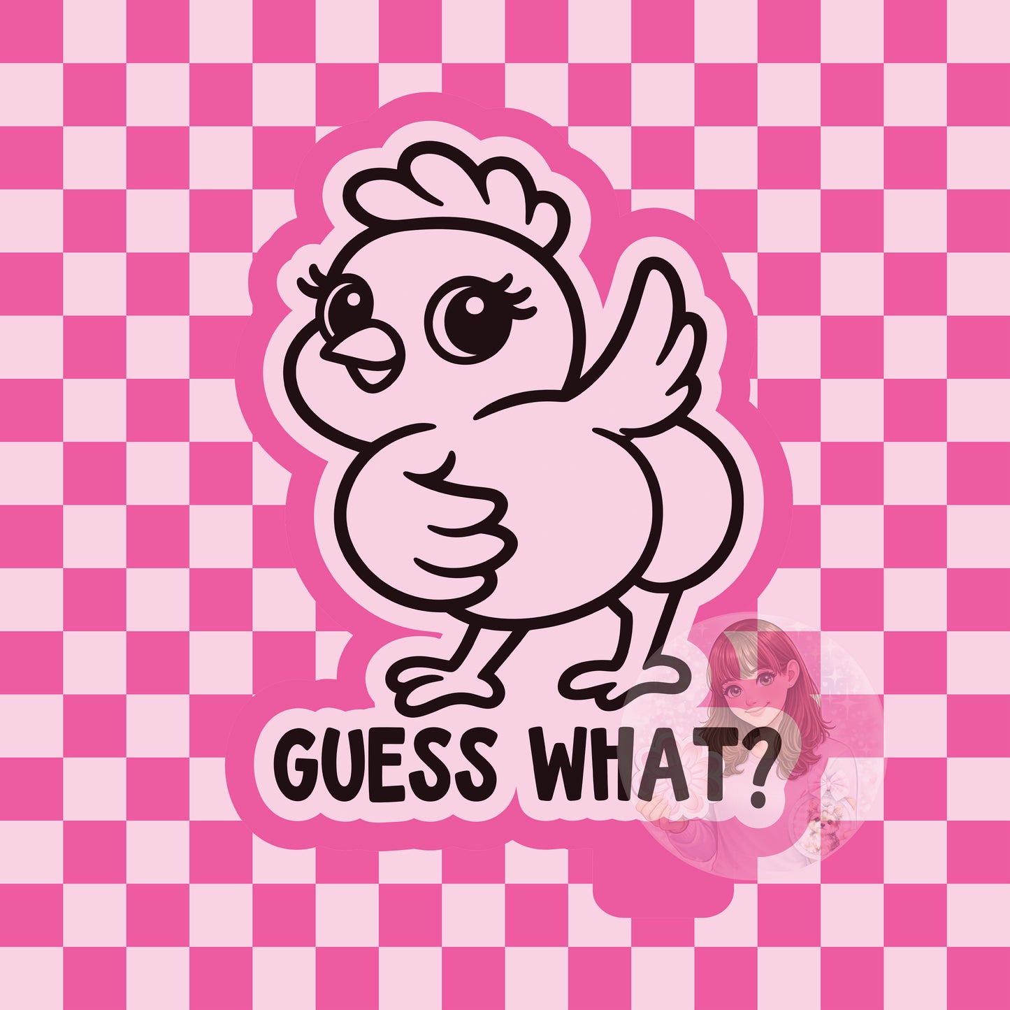 Guess what chicken silicone freshie mold