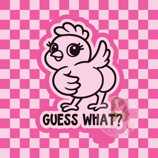 Guess what chicken silicone freshie mold