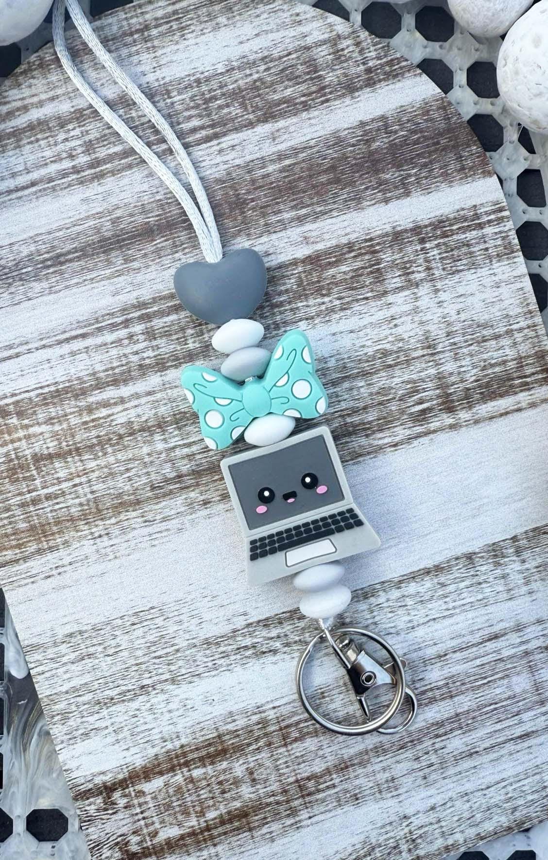 Laptop beaded lanyard