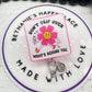 Motivational badge reel, don't trip over what's behind you, motivational nurse gift, badge holder nurse, mental health badge clip