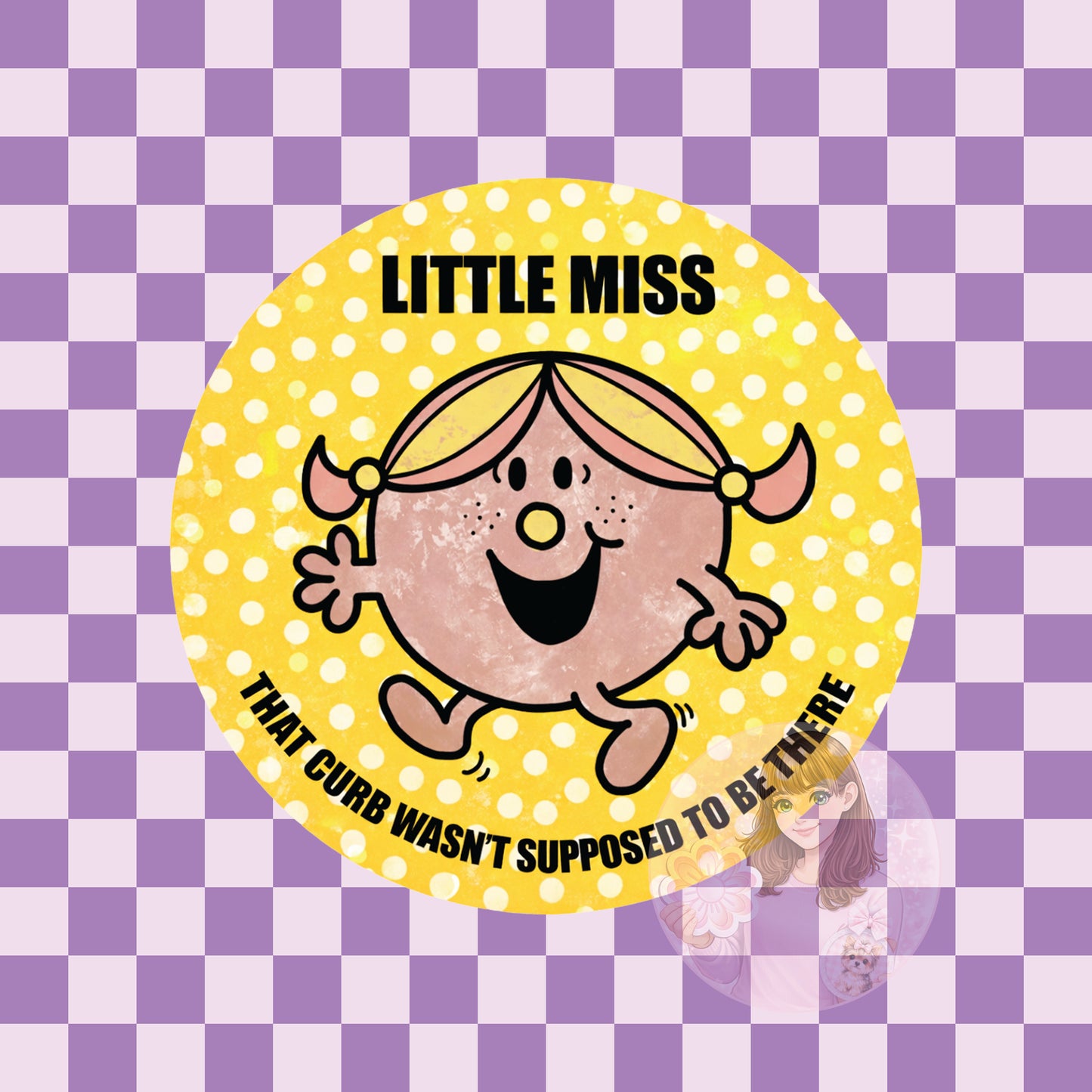 Little miss that curb wasn't supposed to be there - round