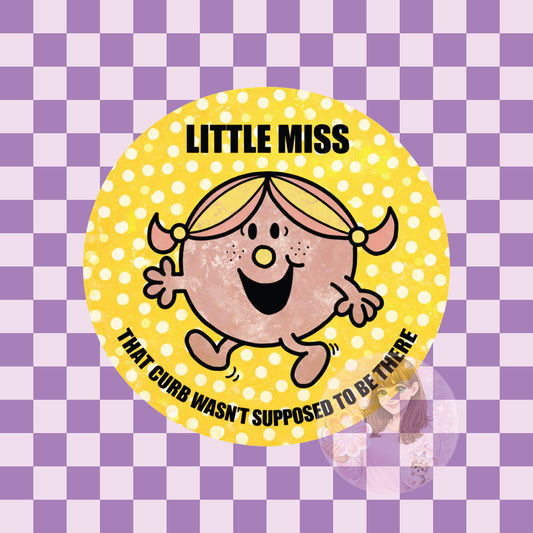 Little miss that curb wasn't supposed to be there - round