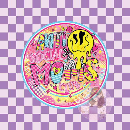 Anti-social mom's club - round