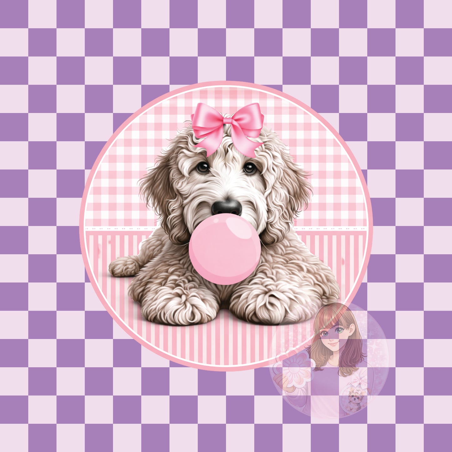 Bubblegum Goldendoodle - round