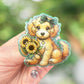 Sunflower Goldendoodle retractable badge reel